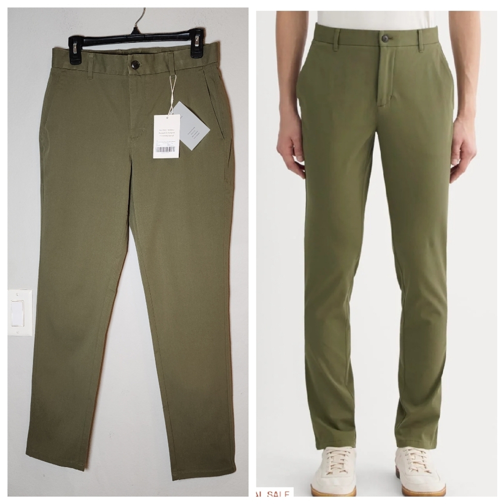 NWT 29×30 Everlane Performance Chinos Uniform Kalamata Green Men's Athletic